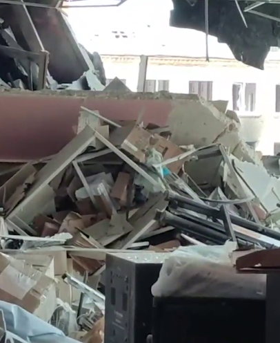 "Ничего целого, даже стены повылетали": Россия ударом по Харькову изуродовала школу. Видео