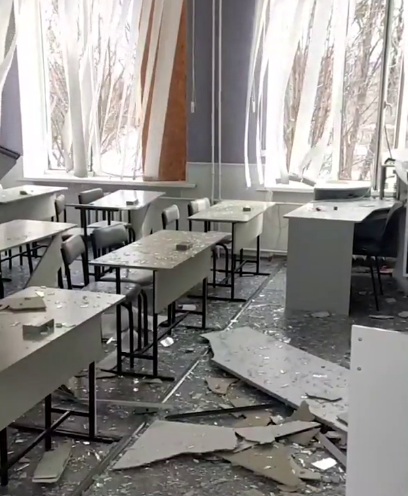 "Ничего целого, даже стены повылетали": Россия ударом по Харькову изуродовала школу. Видео