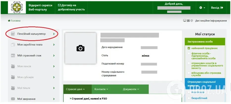 Как узнать свой размер пенсии