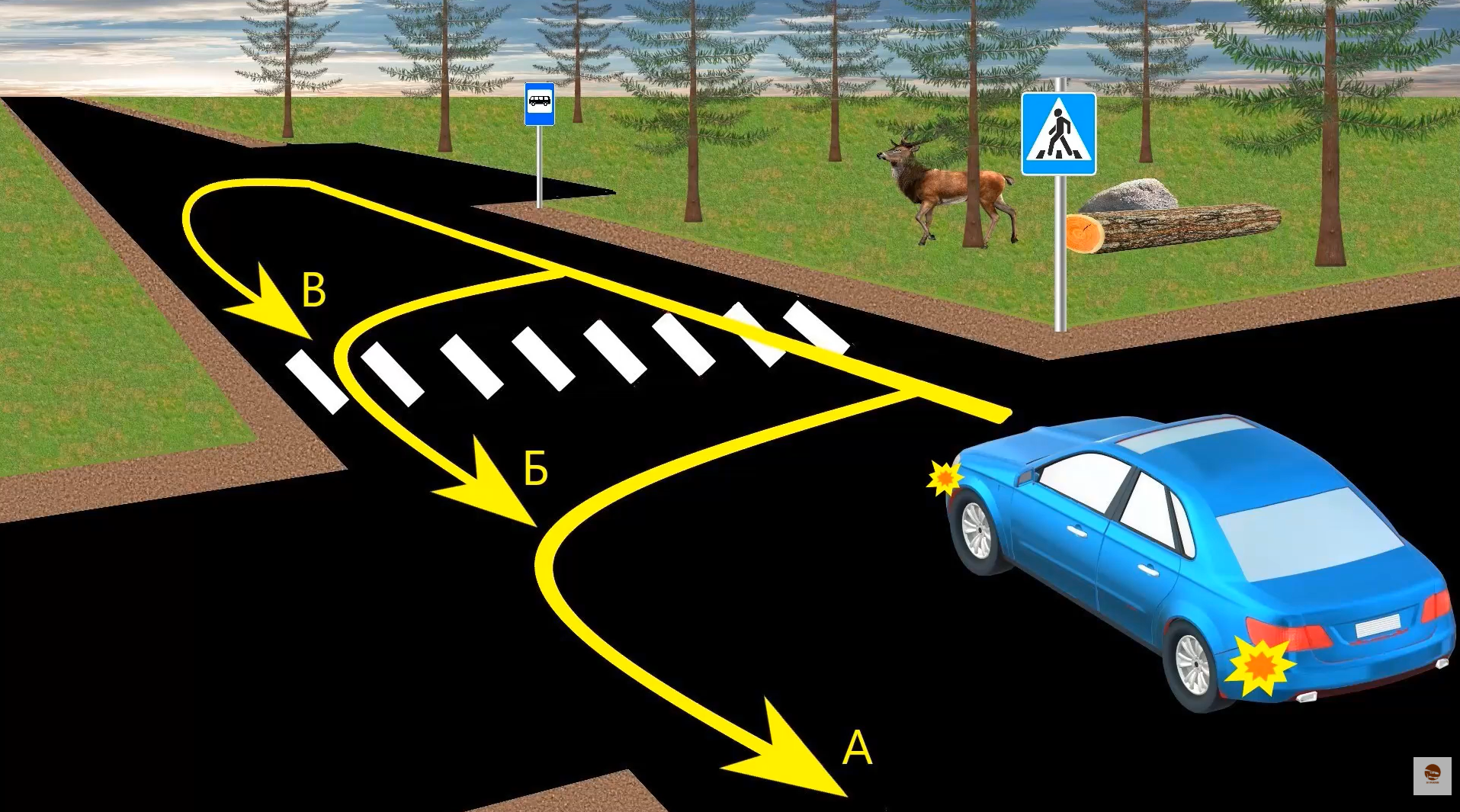 Как правильно развернуться? Задание для водителей