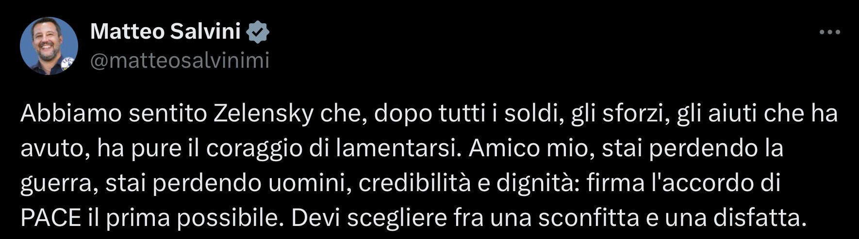 "Радимо звернутися до Путіна": віцепрем’єр Італії розкритикував Зеленського за "нахабство" і отримав відповідь від України