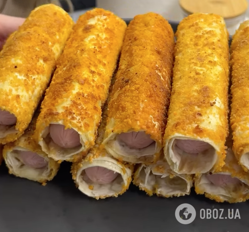 Трубочки з лаваша і сосисок у хрусткому клярі: найлегший рецепт ситної страви