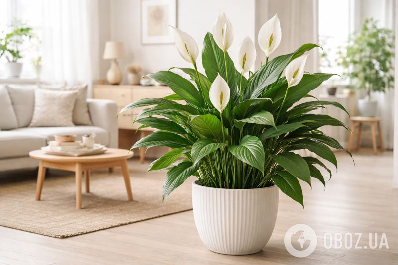 Де поставити спатифілум, щоб він зацвів: 5 найкращих місць у домі