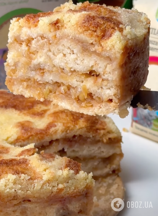 Насыпной яблочный пирог к чаю: самый простой рецепт домашнего десерта