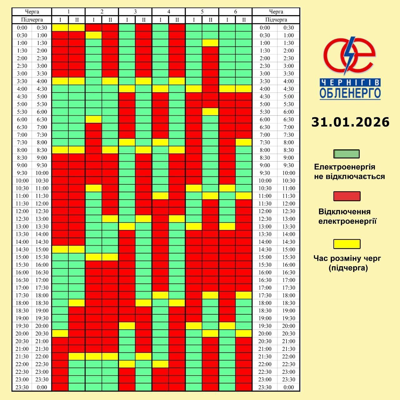 "Укренерго" оголосило новий план відключень світла: чого очікувати 31 січня