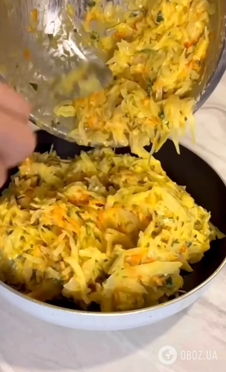 Сытный капустный пирог для обеда: готовится без духовки