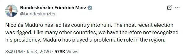 "Режим Мадуро давно нелегитимен, но...": как мировые лидеры отреагировали на действия США в Венесуэле