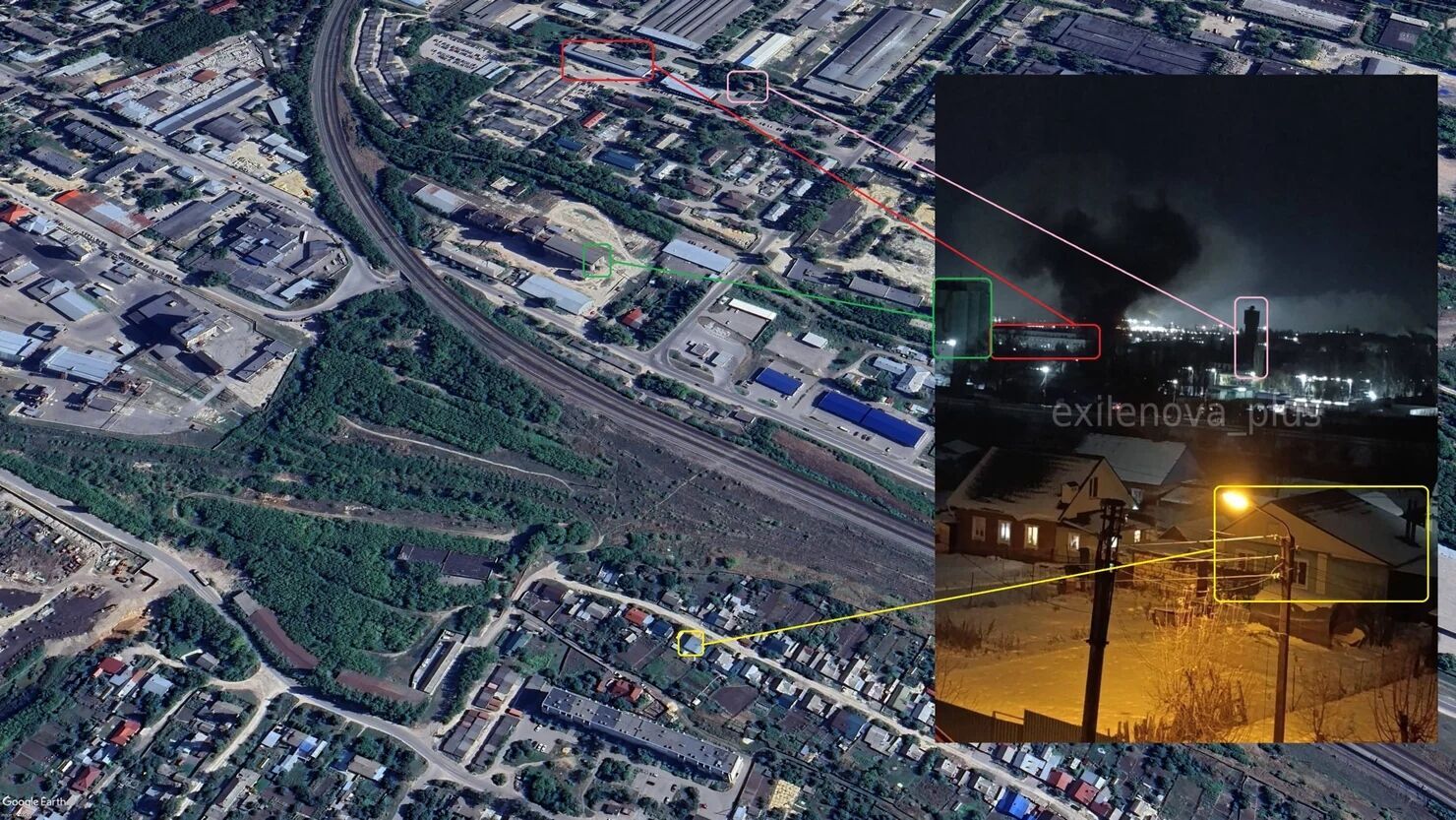 В городе Елец Липецкой области РФ прогремели мощные взрывы: пылает завод "Энергия". Фото и видео