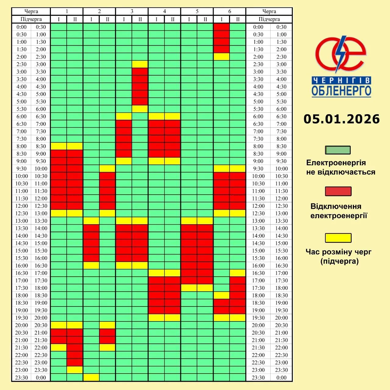 Отключения света затронут большинство регионов: в "Укрэнерго" обнародовали графики на 5 января