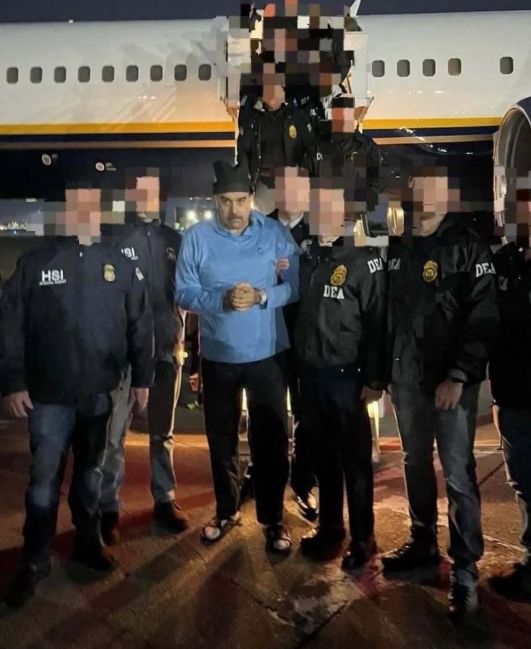 "Добрый вечер, с Новым годом": США опубликовали первые кадры с задержанным Мадуро в Нью-Йорке