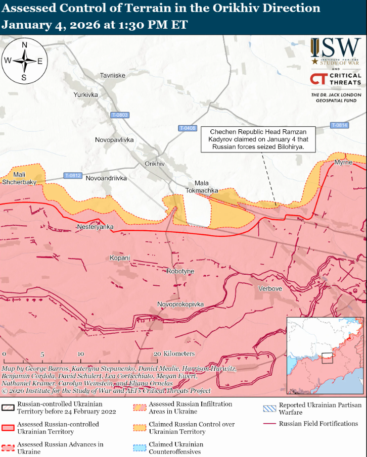 Украинские войска продвинулись вблизи Покровска, оккупанты – в районе Константиновка-Дружковка: анализ ISW