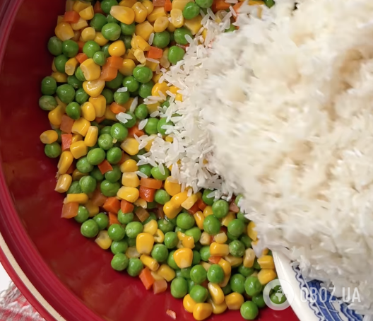 Рис с замороженными овощами для обеда и ужина: рецепт очень вкусного и полезного  блюда