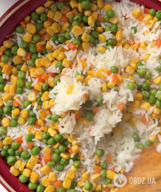 Рис с замороженными овощами для обеда и ужина: рецепт очень вкусного и полезного  блюда