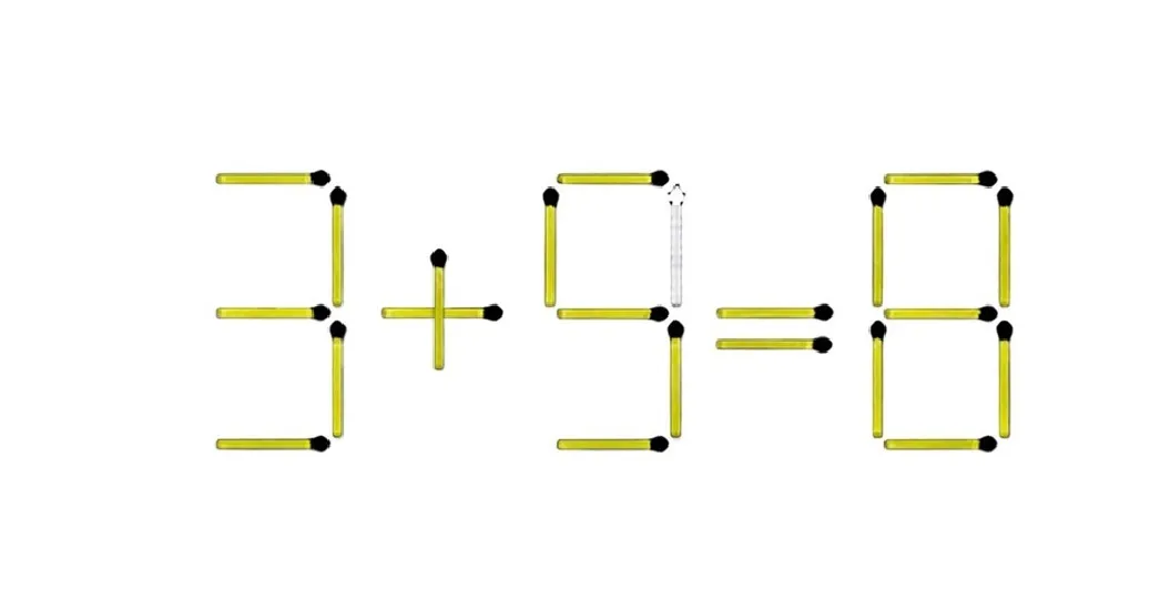 Пересуньте один сірник, щоб рівняння стало правильним: головоломка