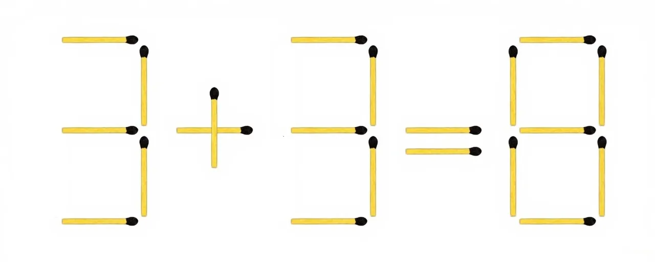 Пересуньте один сірник, щоб рівняння стало правильним: головоломка