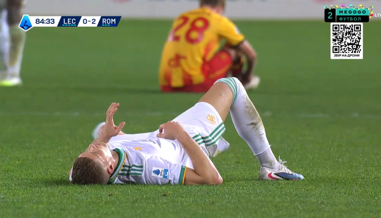 Футболіст збірної України розплакався після того, що сталося в матчі Серії А. Відео