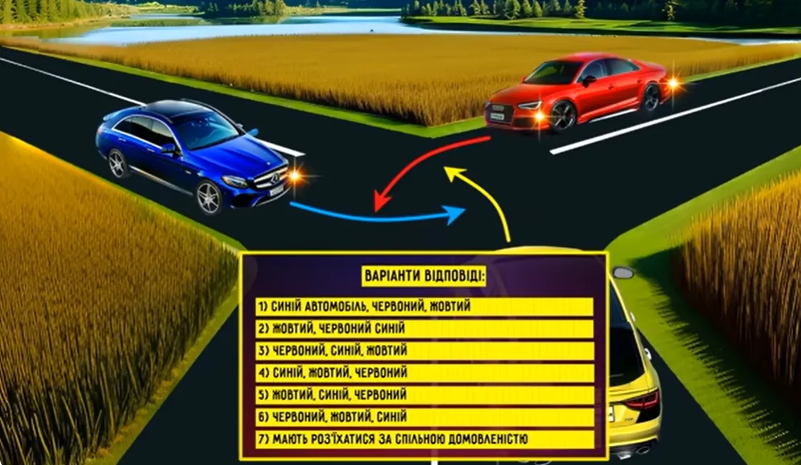 Як мають розʼїхатися авто? Тест для досвідчених водіїв