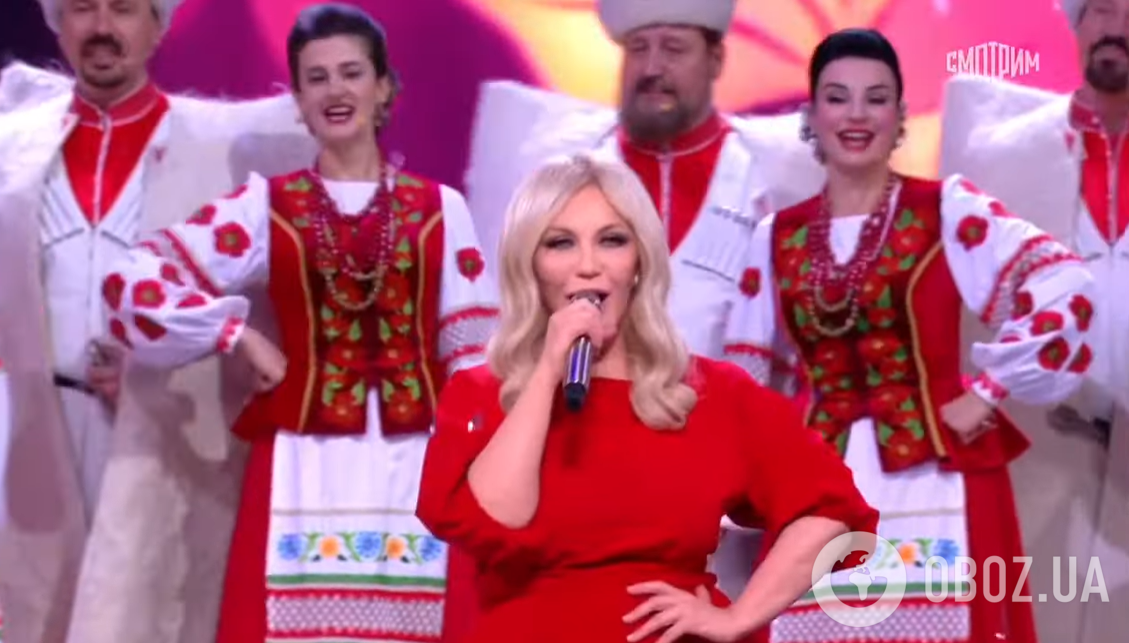 Легендарная украинская песня перед приспешниками геноцида: Повалий устроила танцы на костях на "Голубом огоньке"