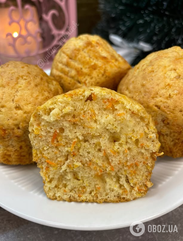 Рыхлые морковно-апельсиновые кексы к чаю: получится очень вкусно