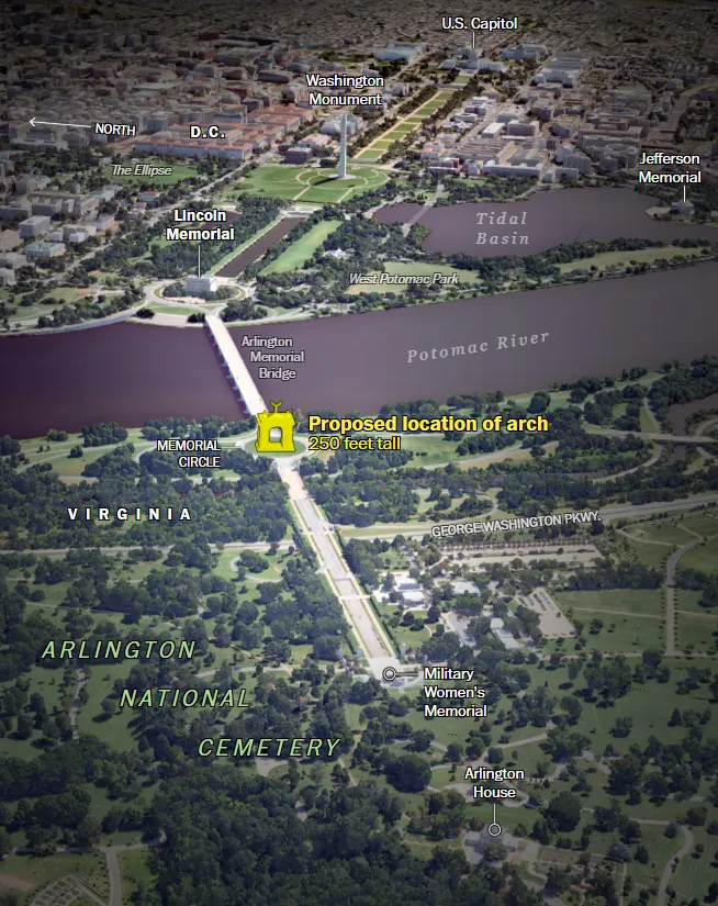 "Захоплива робота": Трамп розмріявся про зведення Тріумфальної арки в США