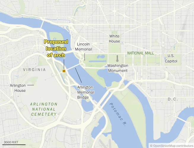 "Захоплива робота": Трамп розмріявся про зведення Тріумфальної арки в США