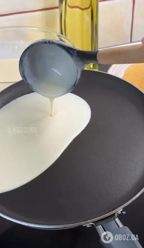 Сытные блины с курицей и грибами: сделайте тесто на айране