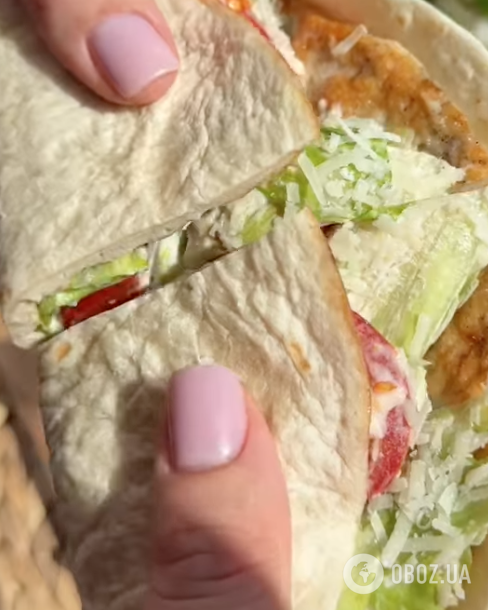 Закуска "Цезарь" из лаваша: рецепт вкусного блюда для праздничного стола