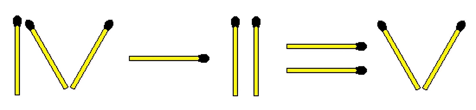 Зробіть "римське" рівняння правильним: головоломка з сірниками