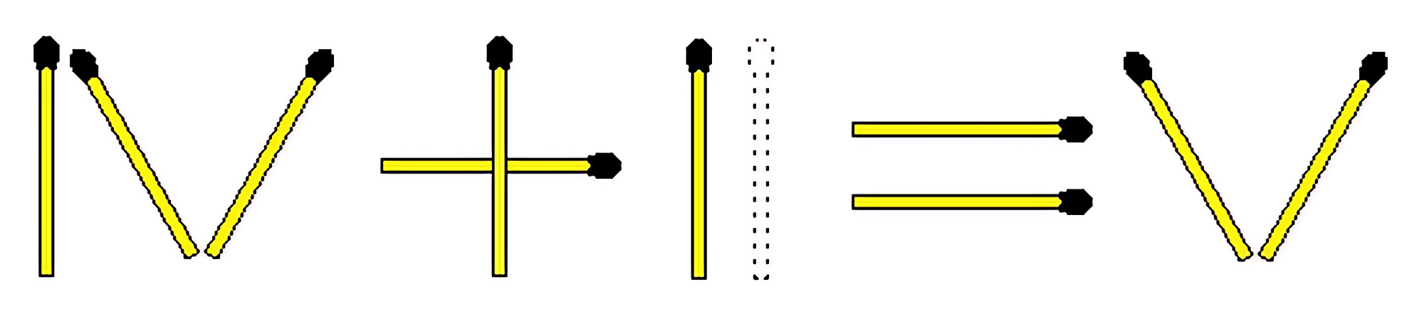 Зробіть "римське" рівняння правильним: головоломка з сірниками