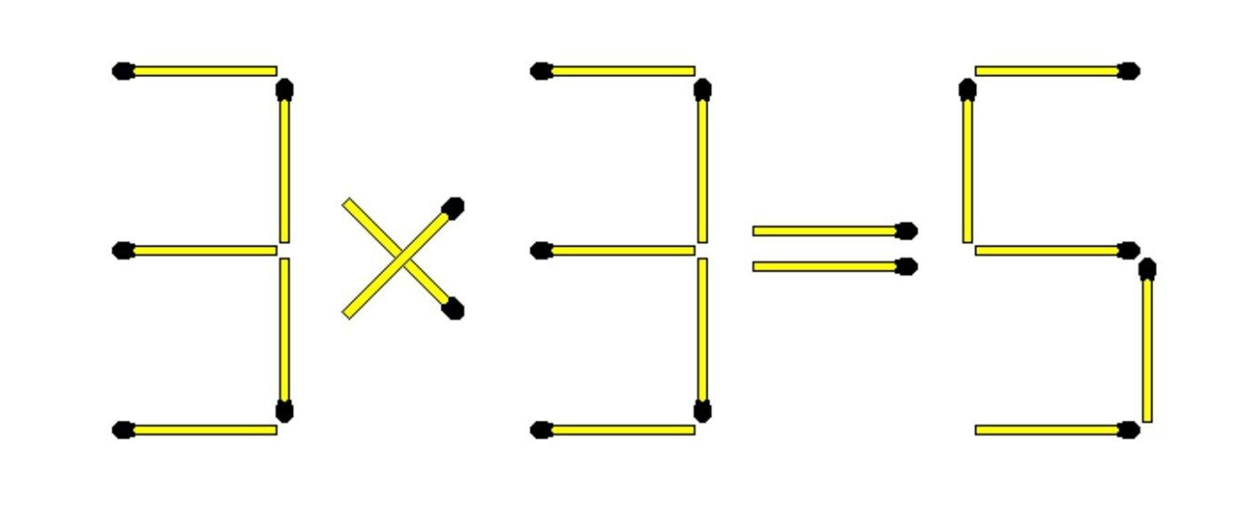 Головоломка со спичками: как сделать уравнение правильным