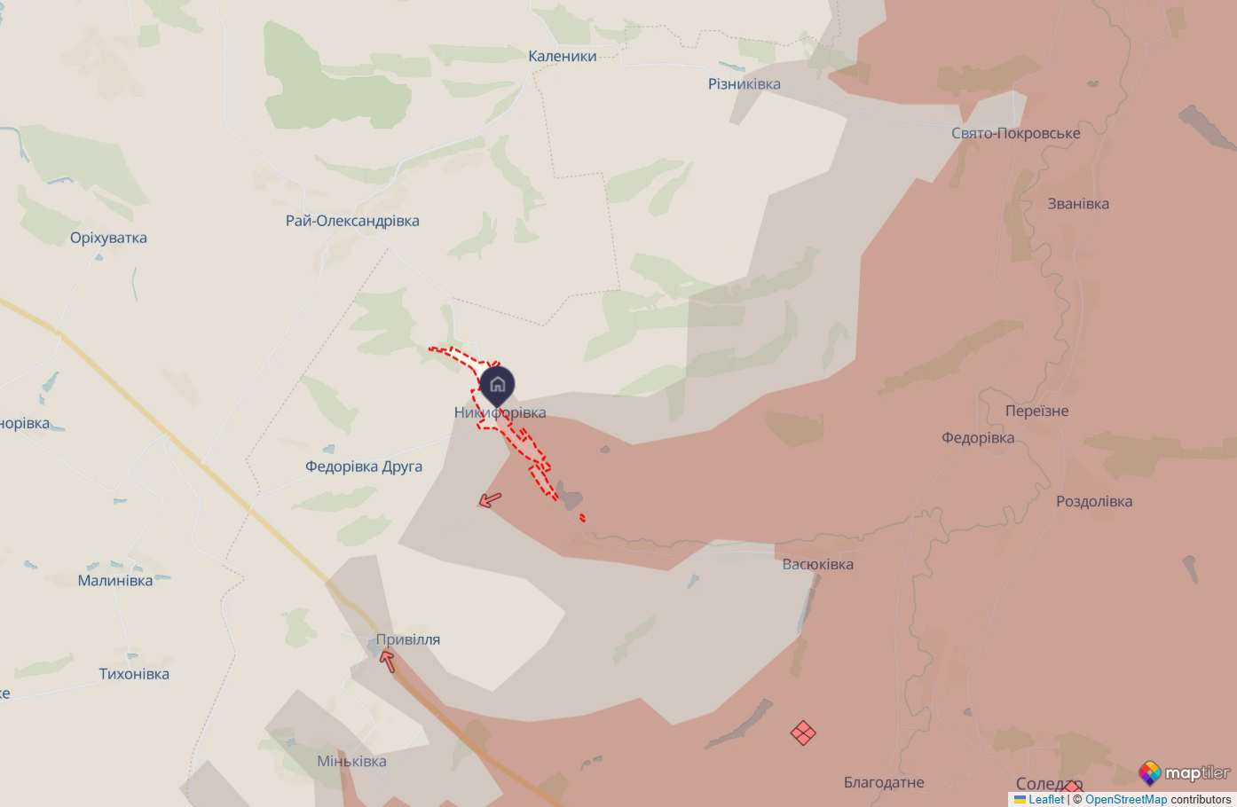 Під контролем Сил оборони: в ОК "Схід" заперечили окупацію ворогом двох сіл на Донеччині. Карта