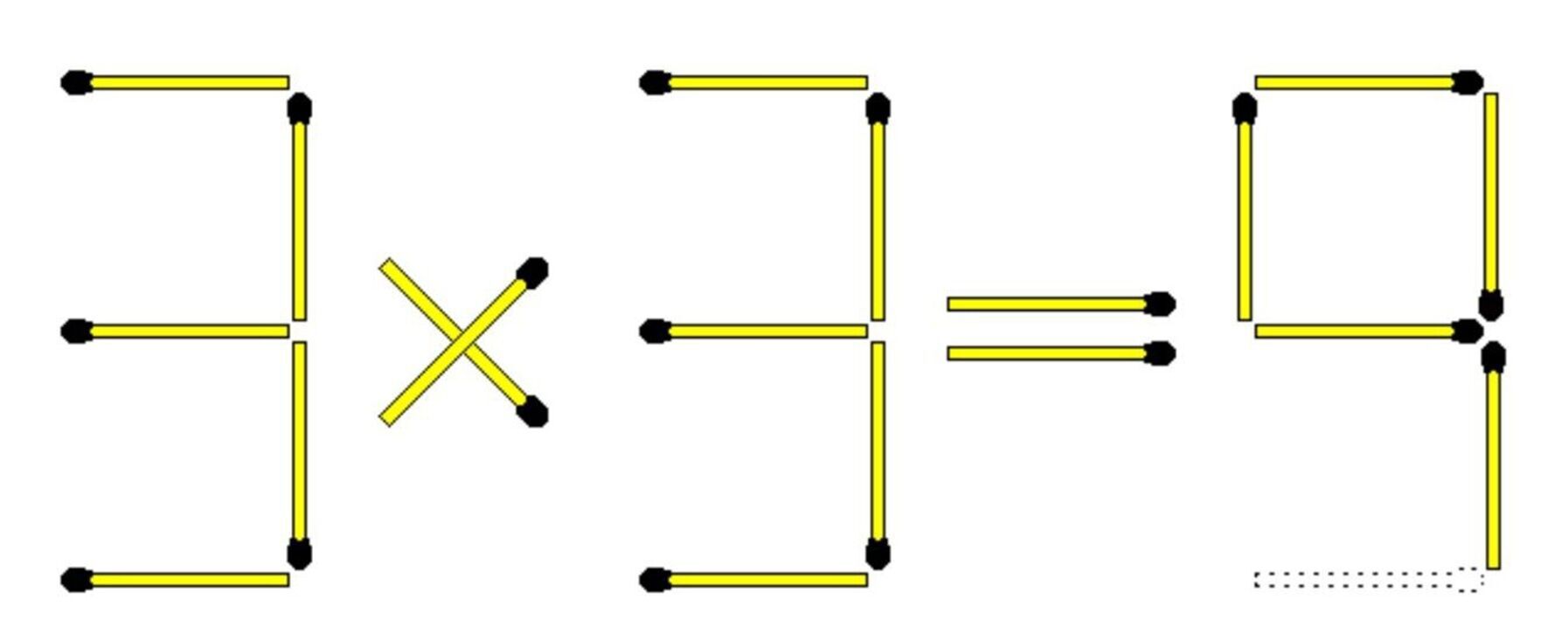Головоломка со спичками: как сделать уравнение правильным