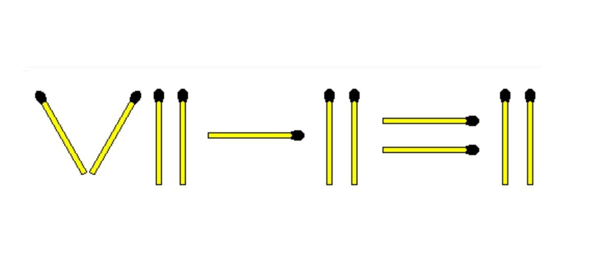 Передвиньте 2 спички: головоломка для сообразительных