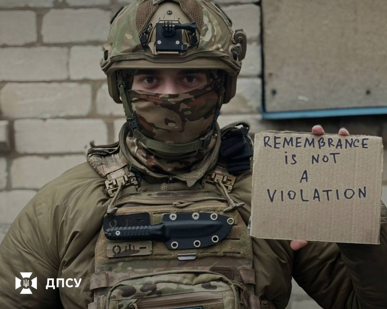 Пам'ять – це не порушення! Прикордонники й енергетики підтримали українського скелетоніста Гераскевича. Фото