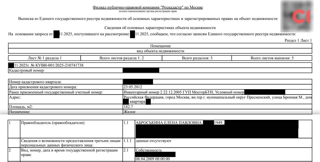 Дети имеют российские паспорта: журналисты установили, что сестра Миндича жила в квартире близкого к Путину генерала армии РФ