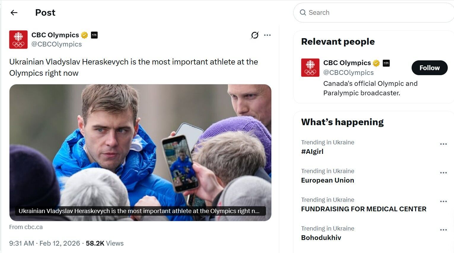 Українець – найважливіший спортсмен Олімпіади-2026 і світова ікона опору! Що пишуть про Гераскевича в світі після скандальної дискваліфікації МОК