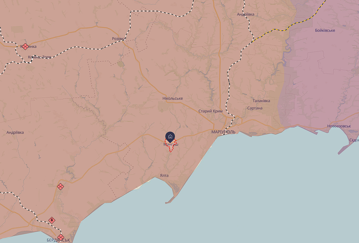 Оккупанты случайно разоблачили свои ключевые военные базы под Мариуполем. Карта