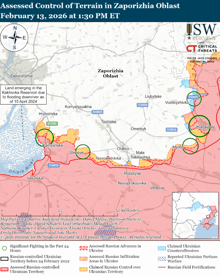 Українські війська просунулися в районі Олександрівки і Гуляйполя – ISW