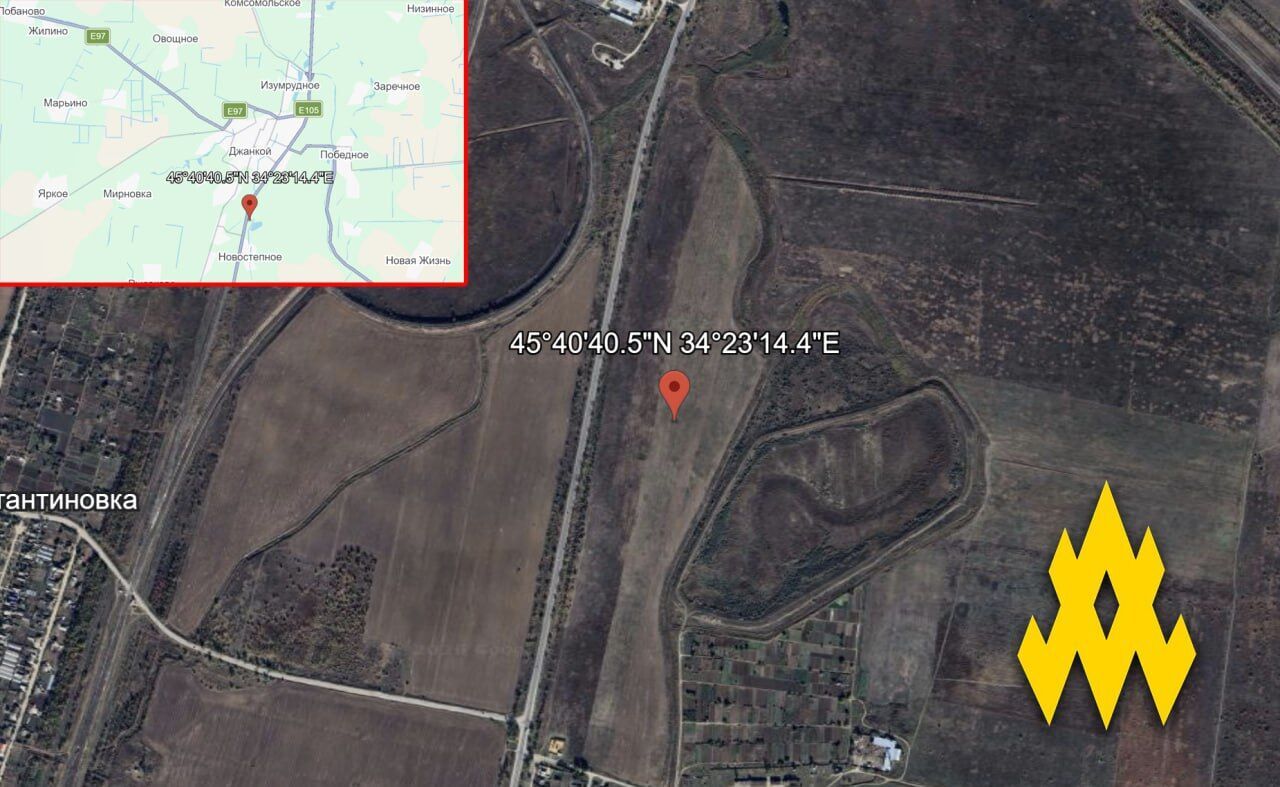 "Атеш" зафіксував активність окупантів на ремонтній базі під Джанкоєм. Фото