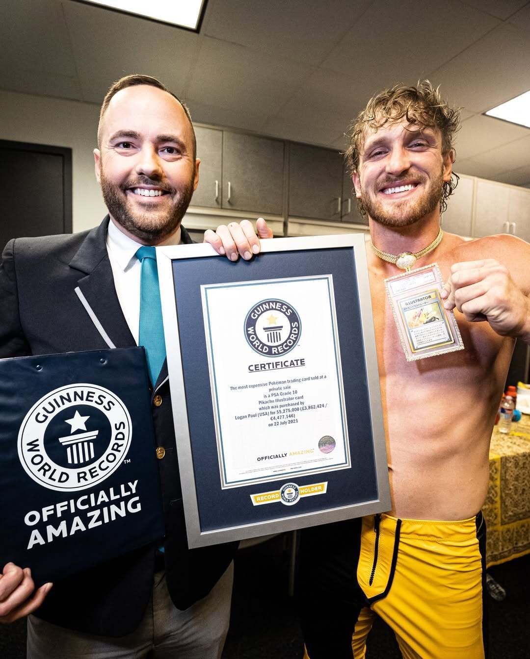 Стоимость карточки с Пикачу попала в Книгу рекордов Гиннеса.