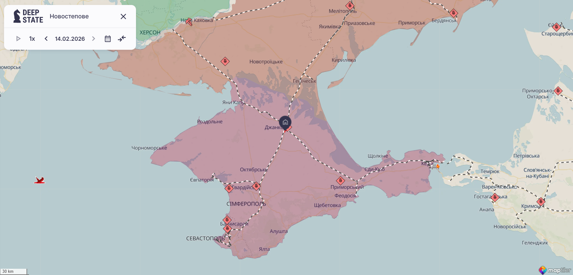 "Атеш" зафіксував активність окупантів на ремонтній базі під Джанкоєм. Фото