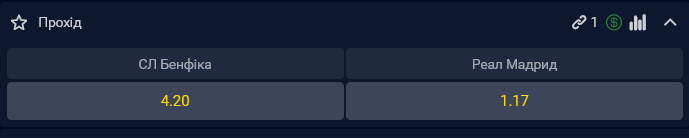 "Реал" считается фаворитом на проход в 1/8 финала