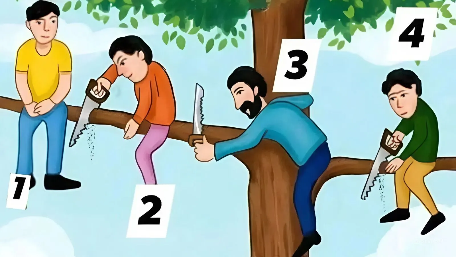 Хто з чоловіків точно не впаде: головоломка на логіку