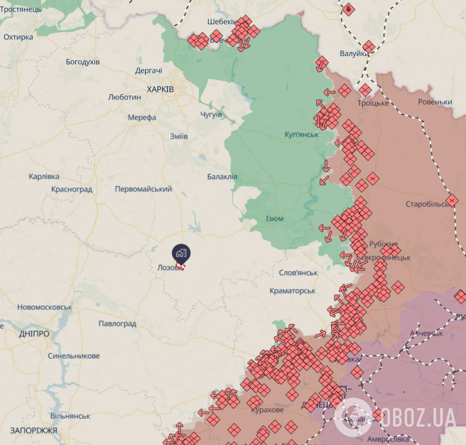 Россия ударила по критической инфраструктуре в Лозовой: возобновить подачу воды пока не удается. Фото
