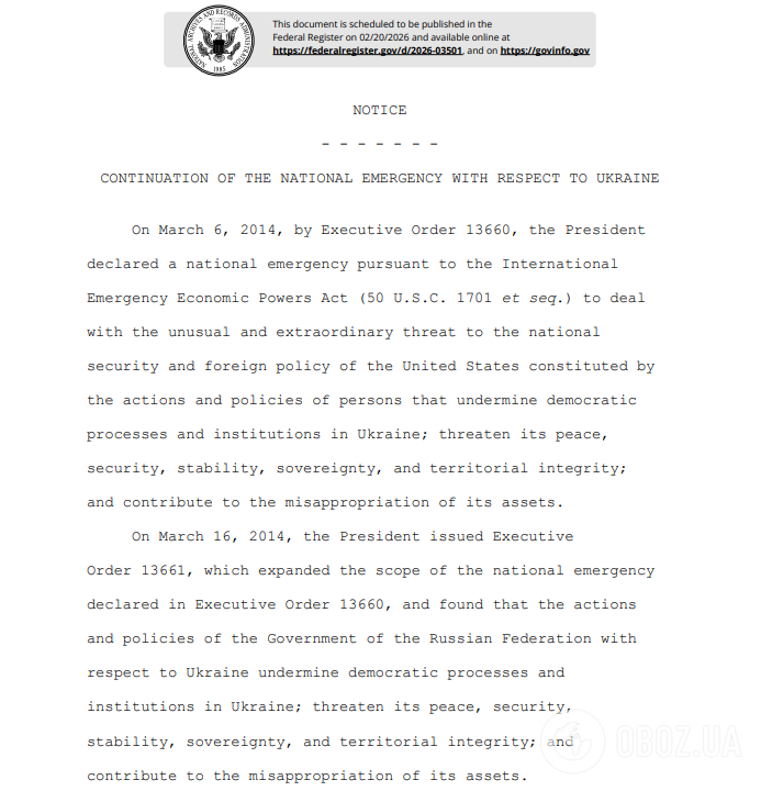 Трамп официально продлил санкции против России еще на год: что это значит