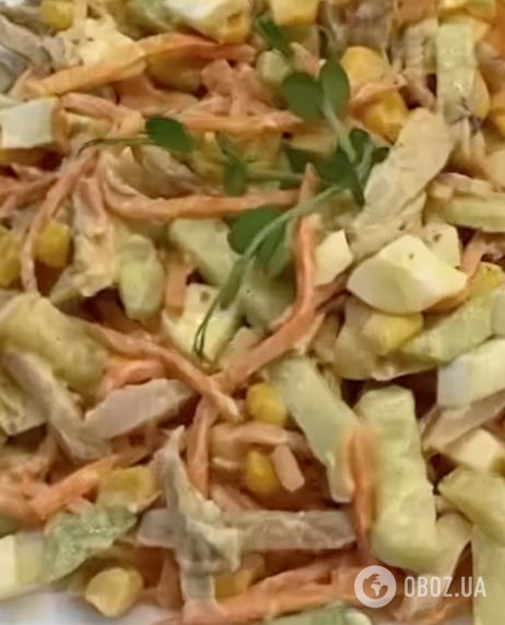 Ситний салат із морквою по-корейськи та філе: найпростіший рецепт