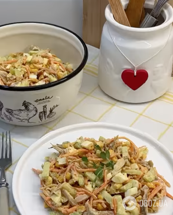 Ситний салат із морквою по-корейськи та філе: найпростіший рецепт