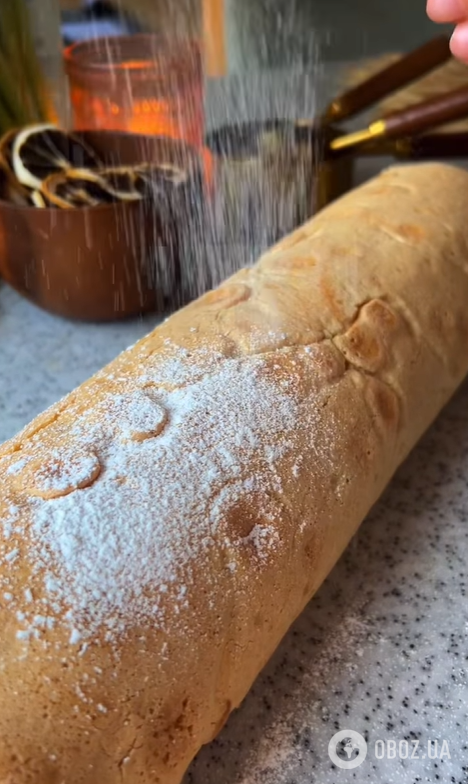 Сладкий яблочный рулет из натертых яблок: элементарный рецепт к чаю