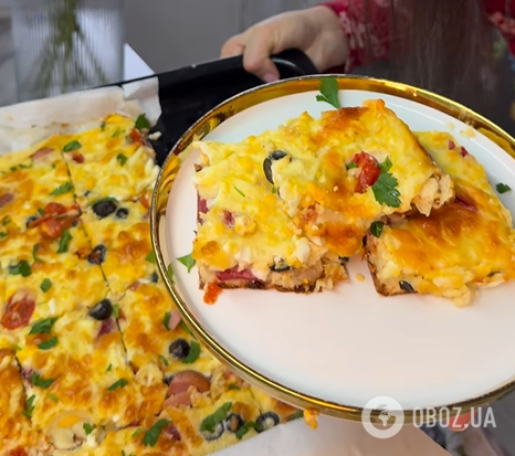 Ленивая домашняя пицца всего за 15 минут: тесто вымешивать не придется