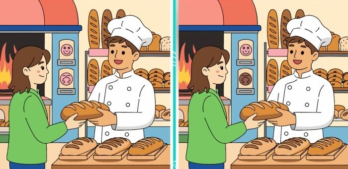 Знайдіть 3 відмінності: швидка головоломка